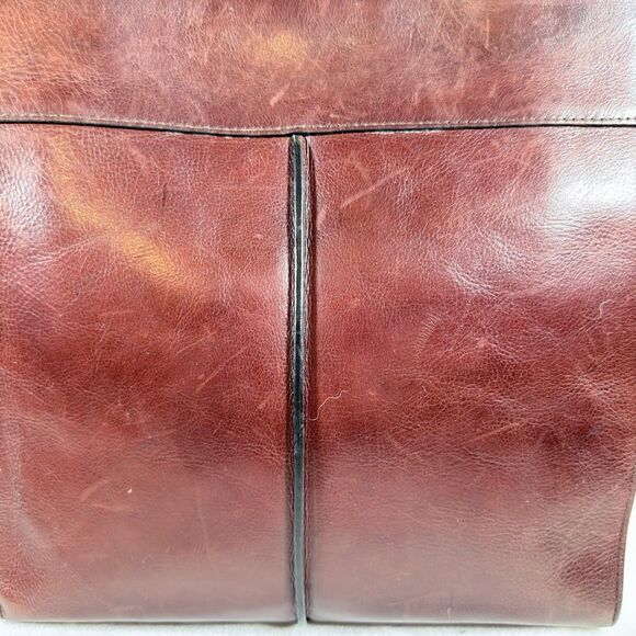 Wilsons Leather Pelle Studio Tote Purse Brown Leather Shoulder Snap Vintage Med - Picture 3 of 12